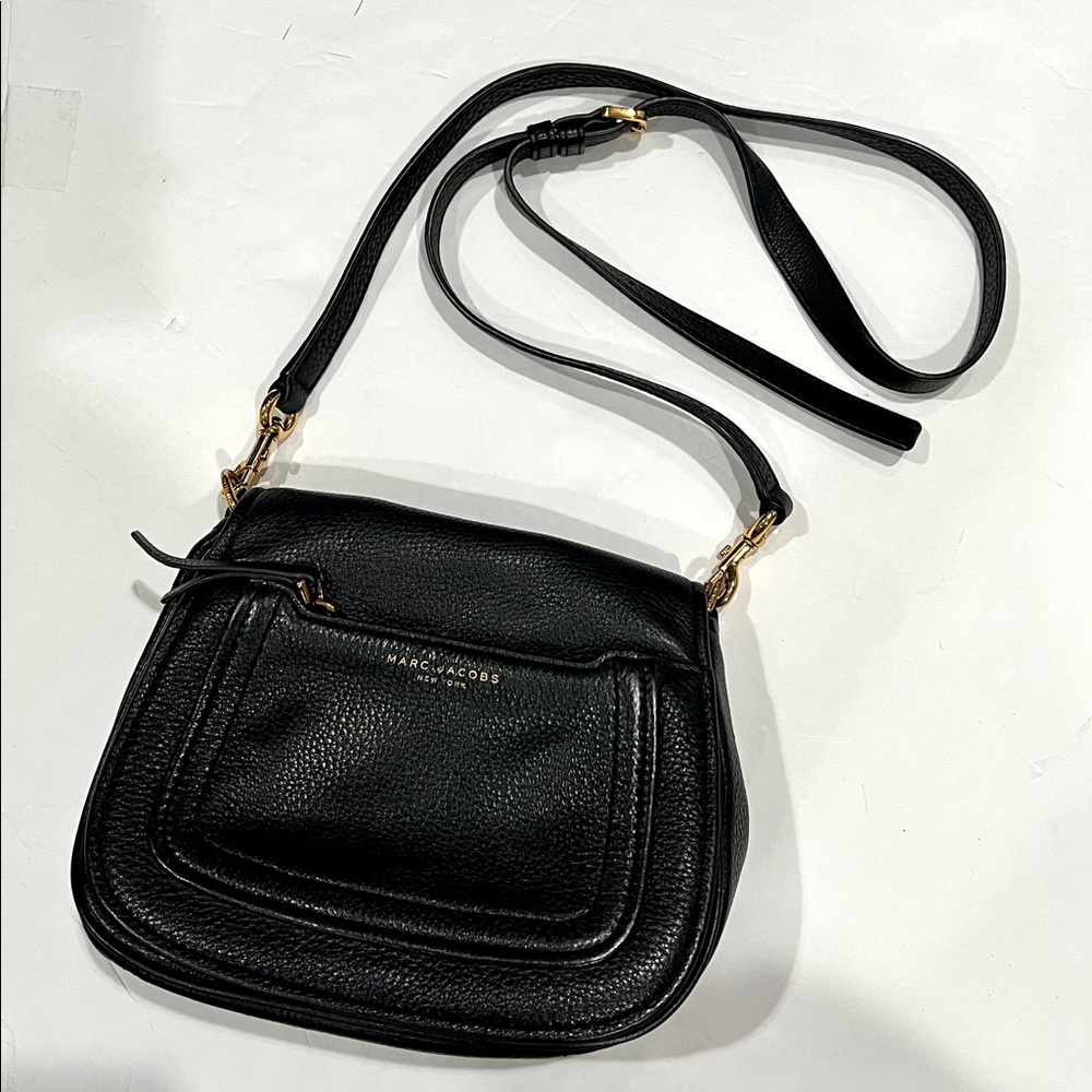 Marc Jacobs Empire City Mini Crossbody Bag in Black Leather